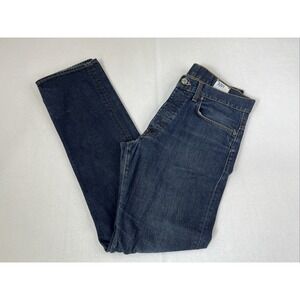 G-Star 3301 Jeans Mens 34x35 Straight Leg Blue Denim Button Fly Classic Fit